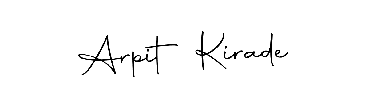 Use a signature maker to create a handwritten signature online. With this signature software, you can design (Autography-DOLnW) your own signature for name Arpit Kirade. Arpit Kirade signature style 10 images and pictures png