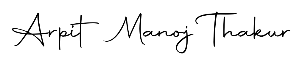 Design your own signature with our free online signature maker. With this signature software, you can create a handwritten (Autography-DOLnW) signature for name Arpit Manoj Thakur. Arpit Manoj Thakur signature style 10 images and pictures png