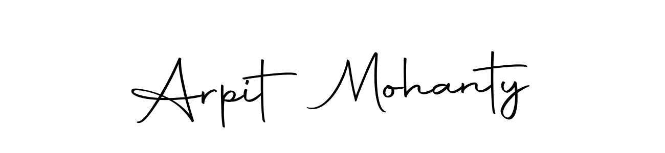 How to make Arpit Mohanty name signature. Use Autography-DOLnW style for creating short signs online. This is the latest handwritten sign. Arpit Mohanty signature style 10 images and pictures png