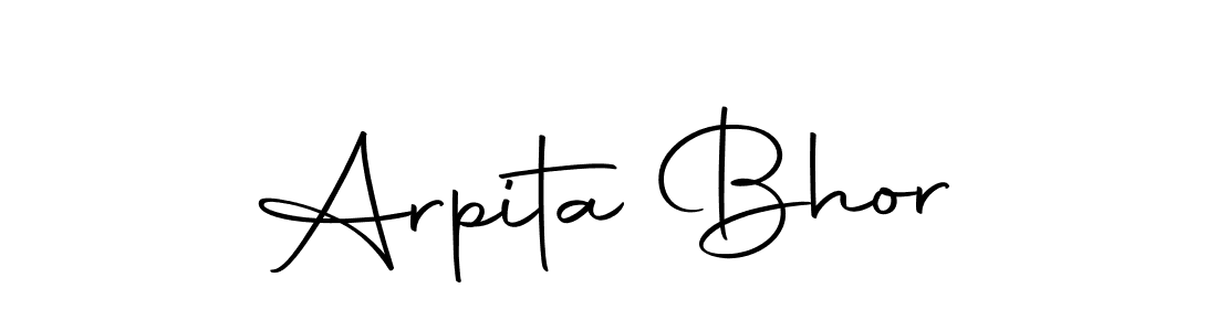 Design your own signature with our free online signature maker. With this signature software, you can create a handwritten (Autography-DOLnW) signature for name Arpita Bhor. Arpita Bhor signature style 10 images and pictures png