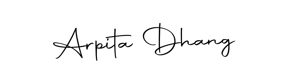 Also You can easily find your signature by using the search form. We will create Arpita Dhang name handwritten signature images for you free of cost using Autography-DOLnW sign style. Arpita Dhang signature style 10 images and pictures png