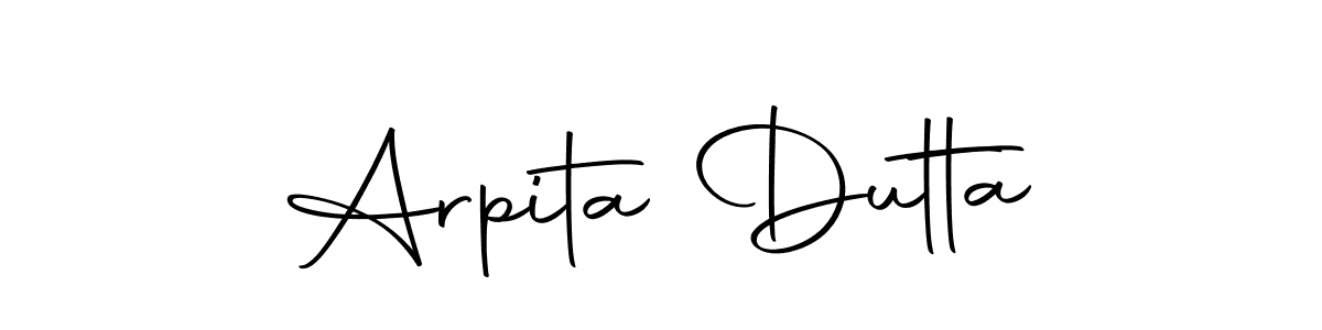 Arpita Dutta stylish signature style. Best Handwritten Sign (Autography-DOLnW) for my name. Handwritten Signature Collection Ideas for my name Arpita Dutta. Arpita Dutta signature style 10 images and pictures png