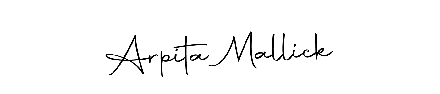 Create a beautiful signature design for name Arpita Mallick. With this signature (Autography-DOLnW) fonts, you can make a handwritten signature for free. Arpita Mallick signature style 10 images and pictures png