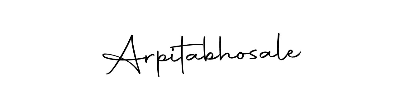 Use a signature maker to create a handwritten signature online. With this signature software, you can design (Autography-DOLnW) your own signature for name Arpitabhosale. Arpitabhosale signature style 10 images and pictures png
