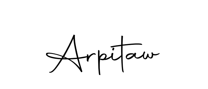 You should practise on your own different ways (Autography-DOLnW) to write your name (Arpitaw) in signature. don't let someone else do it for you. Arpitaw signature style 10 images and pictures png