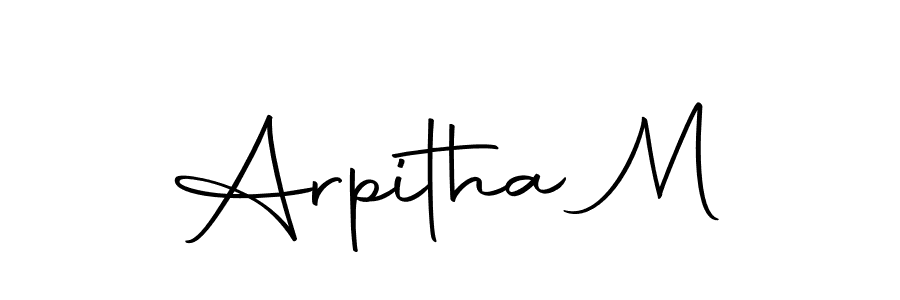 if you are searching for the best signature style for your name Arpitha M. so please give up your signature search. here we have designed multiple signature styles  using Autography-DOLnW. Arpitha M signature style 10 images and pictures png