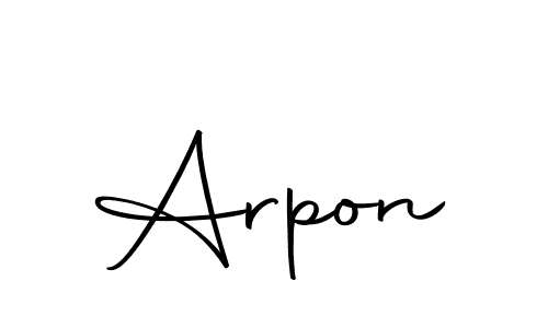 Here are the top 10 professional signature styles for the name Arpon. These are the best autograph styles you can use for your name. Arpon signature style 10 images and pictures png