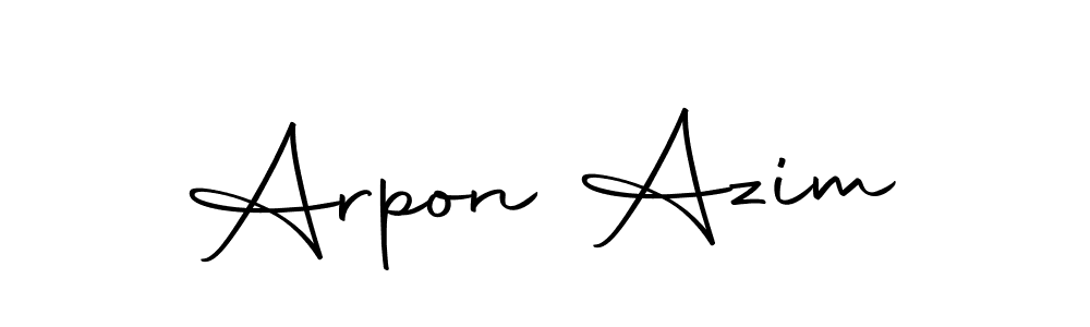 How to make Arpon Azim signature? Autography-DOLnW is a professional autograph style. Create handwritten signature for Arpon Azim name. Arpon Azim signature style 10 images and pictures png
