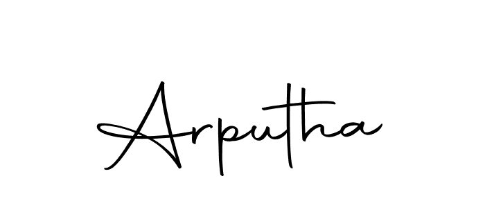Make a beautiful signature design for name Arputha. With this signature (Autography-DOLnW) style, you can create a handwritten signature for free. Arputha signature style 10 images and pictures png