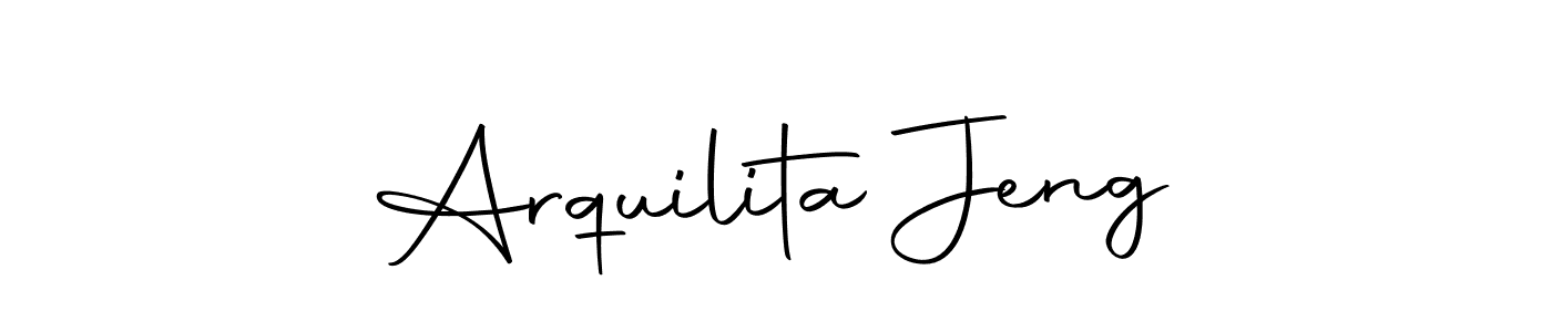 Use a signature maker to create a handwritten signature online. With this signature software, you can design (Autography-DOLnW) your own signature for name Arquilita Jeng. Arquilita Jeng signature style 10 images and pictures png
