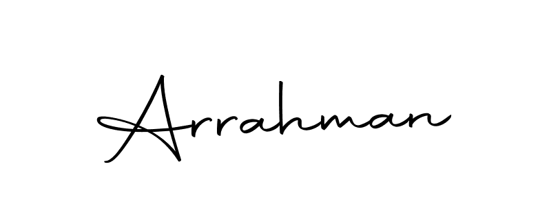 Use a signature maker to create a handwritten signature online. With this signature software, you can design (Autography-DOLnW) your own signature for name Arrahman. Arrahman signature style 10 images and pictures png