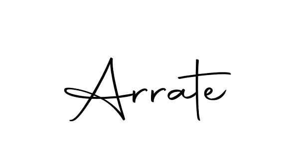 Use a signature maker to create a handwritten signature online. With this signature software, you can design (Autography-DOLnW) your own signature for name Arrate. Arrate signature style 10 images and pictures png