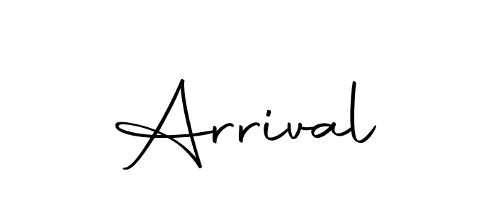 Create a beautiful signature design for name Arrival. With this signature (Autography-DOLnW) fonts, you can make a handwritten signature for free. Arrival signature style 10 images and pictures png