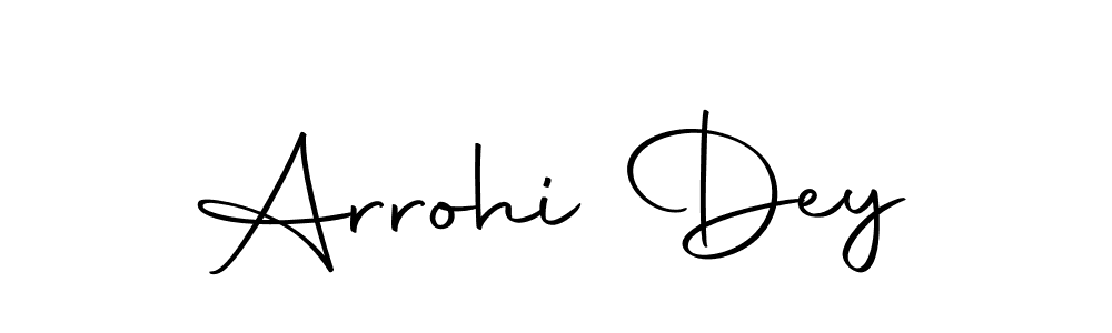 Use a signature maker to create a handwritten signature online. With this signature software, you can design (Autography-DOLnW) your own signature for name Arrohi Dey. Arrohi Dey signature style 10 images and pictures png