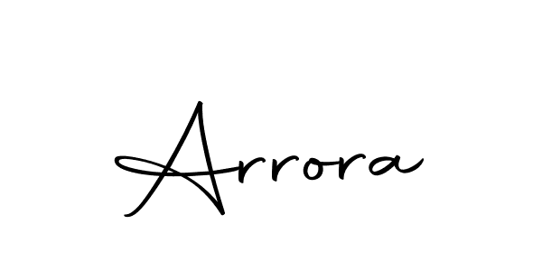 Design your own signature with our free online signature maker. With this signature software, you can create a handwritten (Autography-DOLnW) signature for name Arrora. Arrora signature style 10 images and pictures png