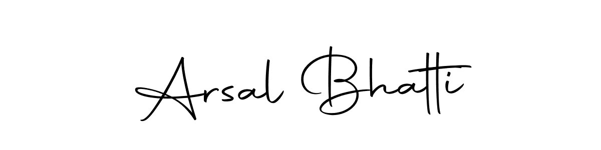 Design your own signature with our free online signature maker. With this signature software, you can create a handwritten (Autography-DOLnW) signature for name Arsal Bhatti. Arsal Bhatti signature style 10 images and pictures png