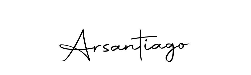 Use a signature maker to create a handwritten signature online. With this signature software, you can design (Autography-DOLnW) your own signature for name Arsantiago. Arsantiago signature style 10 images and pictures png