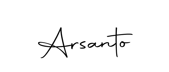 Use a signature maker to create a handwritten signature online. With this signature software, you can design (Autography-DOLnW) your own signature for name Arsanto. Arsanto signature style 10 images and pictures png