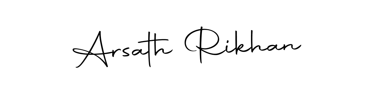 It looks lik you need a new signature style for name Arsath Rikhan. Design unique handwritten (Autography-DOLnW) signature with our free signature maker in just a few clicks. Arsath Rikhan signature style 10 images and pictures png