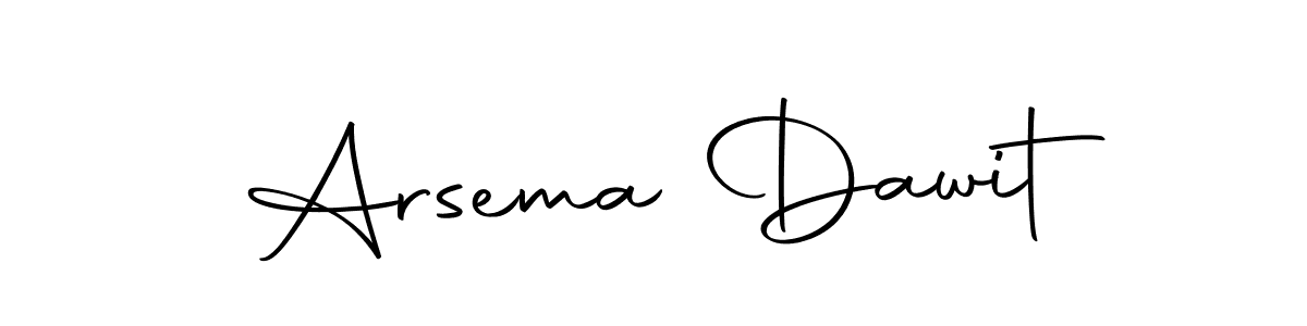 Autography-DOLnW is a professional signature style that is perfect for those who want to add a touch of class to their signature. It is also a great choice for those who want to make their signature more unique. Get Arsema Dawit name to fancy signature for free. Arsema Dawit signature style 10 images and pictures png