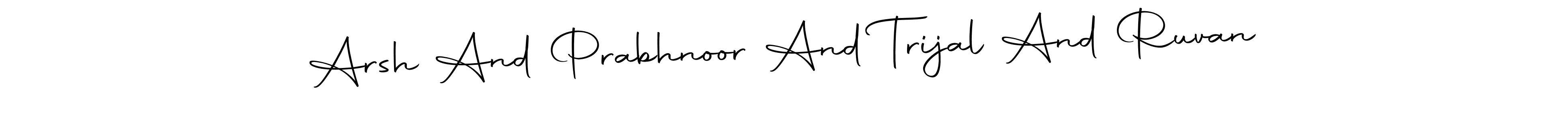 Use a signature maker to create a handwritten signature online. With this signature software, you can design (Autography-DOLnW) your own signature for name Arsh And Prabhnoor And Trijal And Ruvan. Arsh And Prabhnoor And Trijal And Ruvan signature style 10 images and pictures png