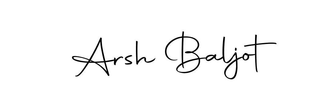 Design your own signature with our free online signature maker. With this signature software, you can create a handwritten (Autography-DOLnW) signature for name Arsh Baljot. Arsh Baljot signature style 10 images and pictures png
