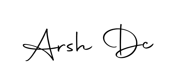 Design your own signature with our free online signature maker. With this signature software, you can create a handwritten (Autography-DOLnW) signature for name Arsh Dc. Arsh Dc signature style 10 images and pictures png