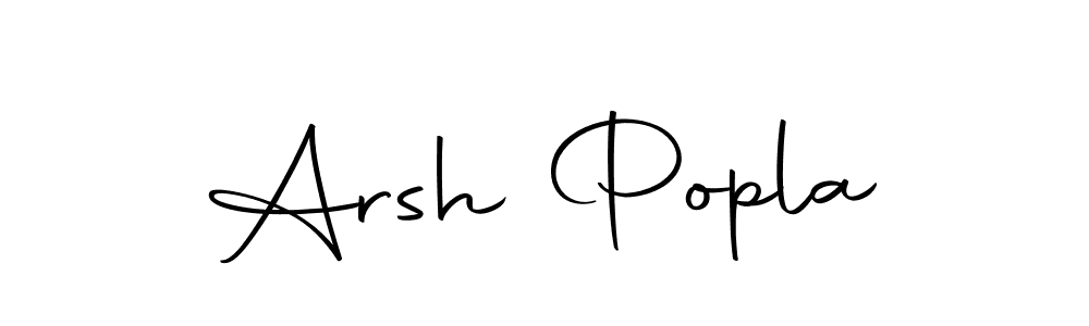if you are searching for the best signature style for your name Arsh Popla. so please give up your signature search. here we have designed multiple signature styles  using Autography-DOLnW. Arsh Popla signature style 10 images and pictures png