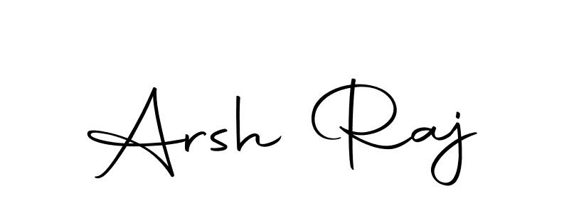 Use a signature maker to create a handwritten signature online. With this signature software, you can design (Autography-DOLnW) your own signature for name Arsh Raj. Arsh Raj signature style 10 images and pictures png