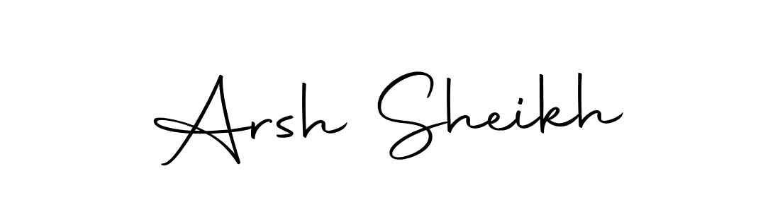 Make a beautiful signature design for name Arsh Sheikh. With this signature (Autography-DOLnW) style, you can create a handwritten signature for free. Arsh Sheikh signature style 10 images and pictures png