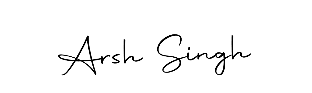 Use a signature maker to create a handwritten signature online. With this signature software, you can design (Autography-DOLnW) your own signature for name Arsh Singh. Arsh Singh signature style 10 images and pictures png