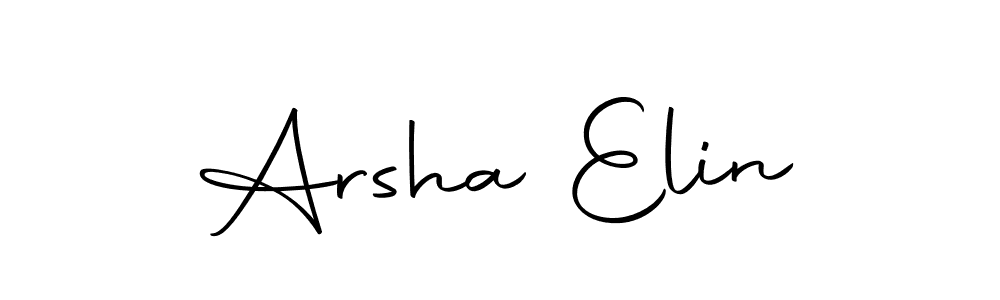 Make a beautiful signature design for name Arsha Elin. Use this online signature maker to create a handwritten signature for free. Arsha Elin signature style 10 images and pictures png