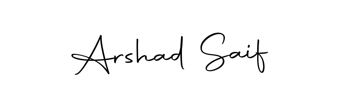 Design your own signature with our free online signature maker. With this signature software, you can create a handwritten (Autography-DOLnW) signature for name Arshad Saif. Arshad Saif signature style 10 images and pictures png