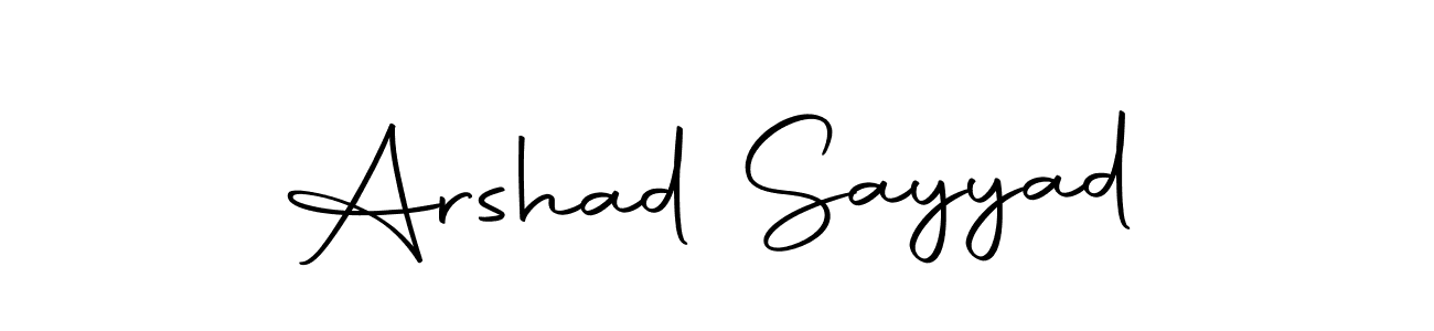 Use a signature maker to create a handwritten signature online. With this signature software, you can design (Autography-DOLnW) your own signature for name Arshad Sayyad. Arshad Sayyad signature style 10 images and pictures png