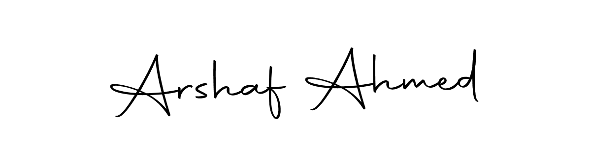 How to make Arshaf Ahmed signature? Autography-DOLnW is a professional autograph style. Create handwritten signature for Arshaf Ahmed name. Arshaf Ahmed signature style 10 images and pictures png