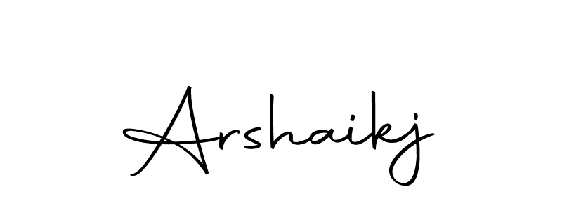 Create a beautiful signature design for name Arshaikj. With this signature (Autography-DOLnW) fonts, you can make a handwritten signature for free. Arshaikj signature style 10 images and pictures png
