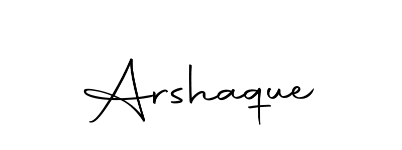 How to make Arshaque name signature. Use Autography-DOLnW style for creating short signs online. This is the latest handwritten sign. Arshaque signature style 10 images and pictures png