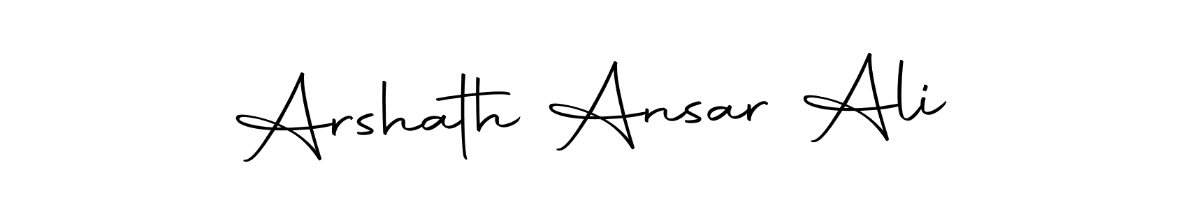 Make a beautiful signature design for name Arshath Ansar Ali. With this signature (Autography-DOLnW) style, you can create a handwritten signature for free. Arshath Ansar Ali signature style 10 images and pictures png