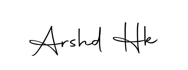 Use a signature maker to create a handwritten signature online. With this signature software, you can design (Autography-DOLnW) your own signature for name Arshd Hk. Arshd Hk signature style 10 images and pictures png