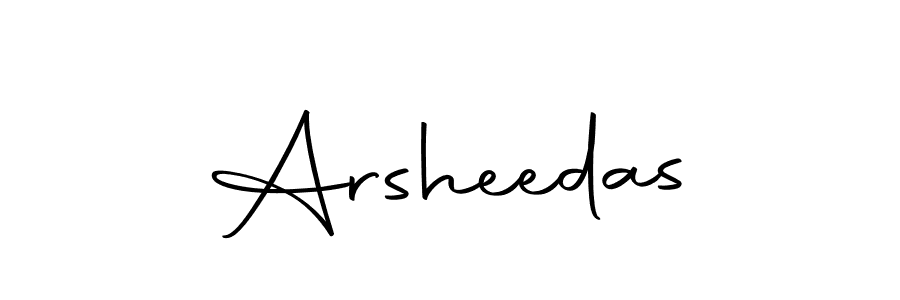 How to make Arsheedas signature? Autography-DOLnW is a professional autograph style. Create handwritten signature for Arsheedas name. Arsheedas signature style 10 images and pictures png