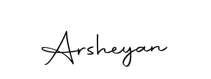 Design your own signature with our free online signature maker. With this signature software, you can create a handwritten (Autography-DOLnW) signature for name Arsheyan. Arsheyan signature style 10 images and pictures png