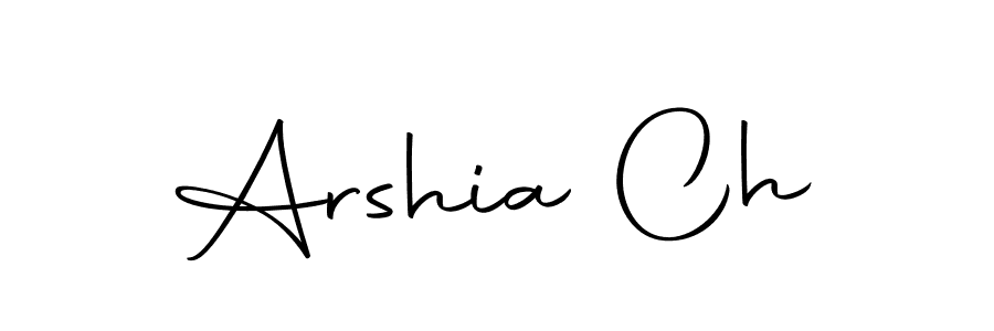 Similarly Autography-DOLnW is the best handwritten signature design. Signature creator online .You can use it as an online autograph creator for name Arshia Ch. Arshia Ch signature style 10 images and pictures png
