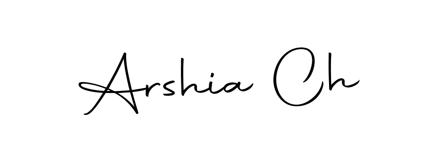 Arshia Ch stylish signature style. Best Handwritten Sign (Autography-DOLnW) for my name. Handwritten Signature Collection Ideas for my name Arshia Ch. Arshia Ch signature style 10 images and pictures png