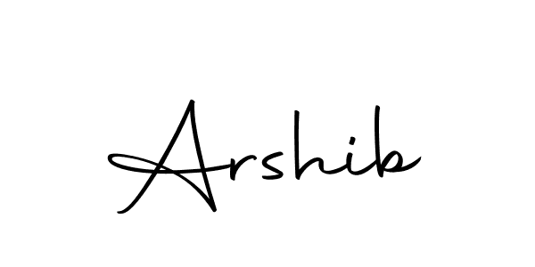 Design your own signature with our free online signature maker. With this signature software, you can create a handwritten (Autography-DOLnW) signature for name Arshib. Arshib signature style 10 images and pictures png