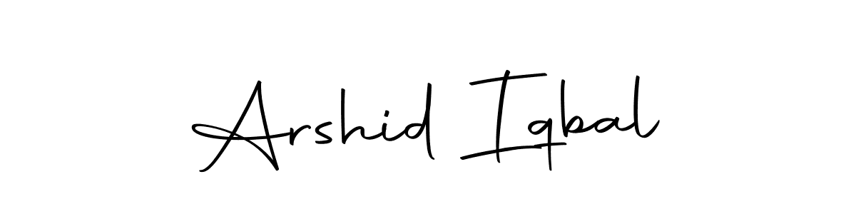 Make a beautiful signature design for name Arshid Iqbal. Use this online signature maker to create a handwritten signature for free. Arshid Iqbal signature style 10 images and pictures png
