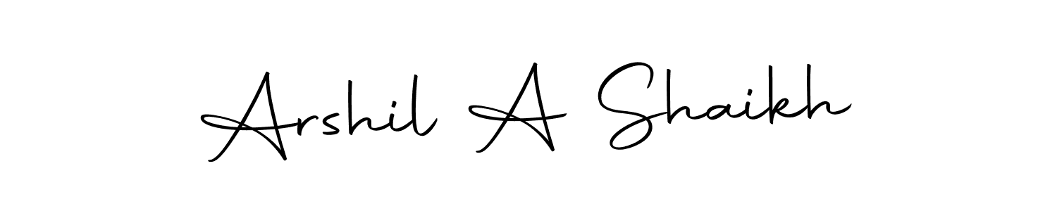 if you are searching for the best signature style for your name Arshil A Shaikh. so please give up your signature search. here we have designed multiple signature styles  using Autography-DOLnW. Arshil A Shaikh signature style 10 images and pictures png