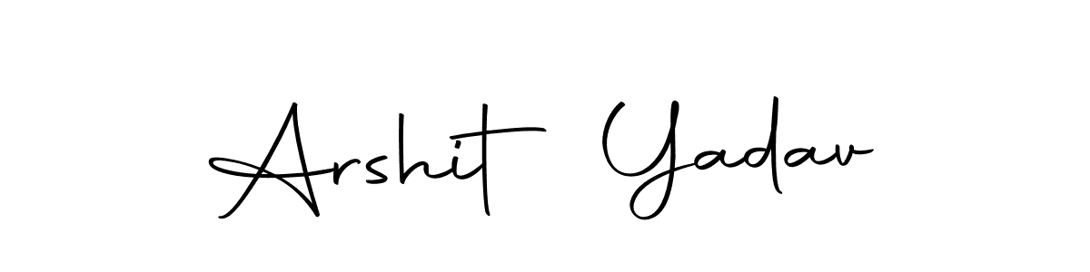 Create a beautiful signature design for name Arshit Yadav. With this signature (Autography-DOLnW) fonts, you can make a handwritten signature for free. Arshit Yadav signature style 10 images and pictures png