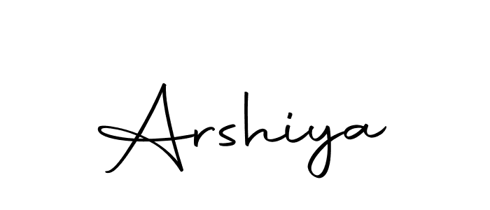 How to make Arshiya name signature. Use Autography-DOLnW style for creating short signs online. This is the latest handwritten sign. Arshiya signature style 10 images and pictures png
