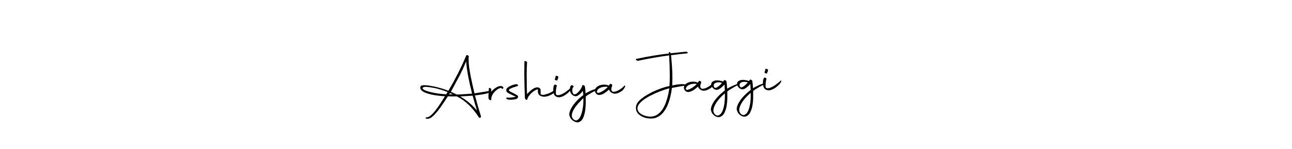 How to make Arshiya Jaggi ❤️❤️ name signature. Use Autography-DOLnW style for creating short signs online. This is the latest handwritten sign. Arshiya Jaggi ❤️❤️ signature style 10 images and pictures png