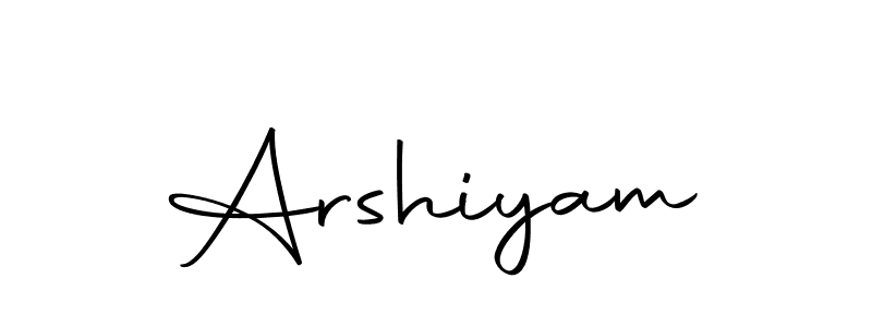Make a beautiful signature design for name Arshiyam. With this signature (Autography-DOLnW) style, you can create a handwritten signature for free. Arshiyam signature style 10 images and pictures png